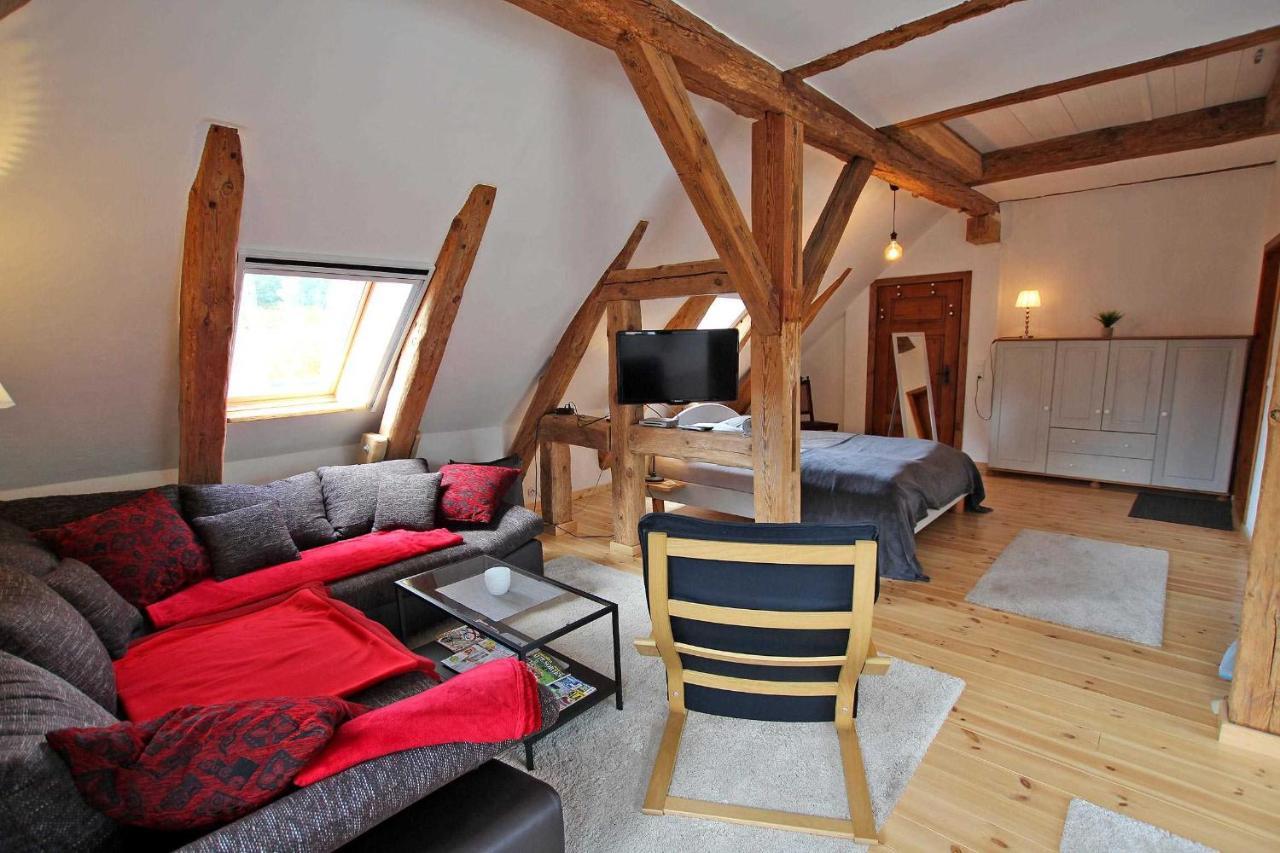 Schwarz Ferienwohnung Im Forsthaus Am See מראה חיצוני תמונה